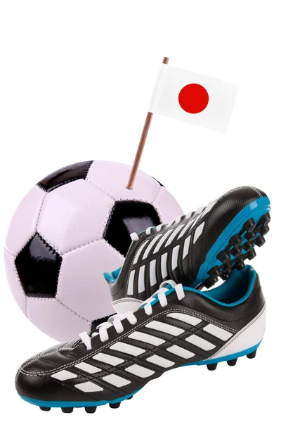 Soccer ball or football with a national flag — Stock Photo, Image