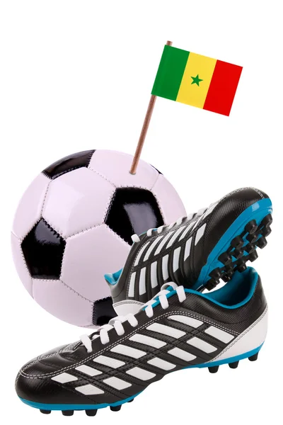 国旗のあるサッカーやサッカー ボール — ストック写真