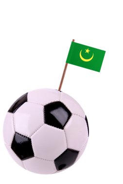 Soccerball or football in Mauritania clipart