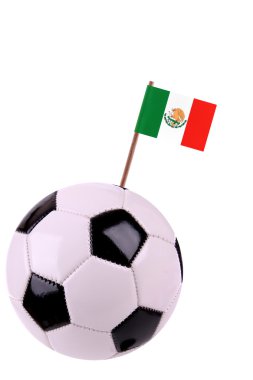 Soccerball or football in Mexico clipart