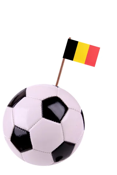 Soccerball eller fotboll i Belgien — Stockfoto