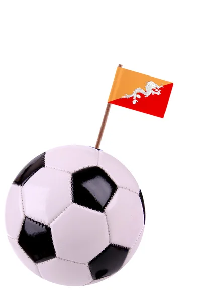 Skórzany lub piłka nożna w Bhutanie — Zdjęcie stockowe