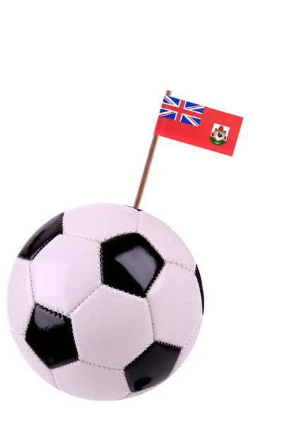 Soccerball of voetbal in bermuda — Stockfoto