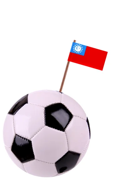 Soccerball of voetbal in Birma — Stockfoto