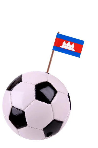 Soccerball or football in Cambodja — Stock Photo, Image