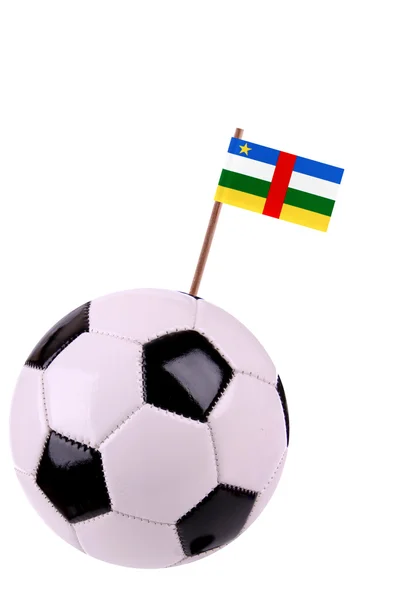 Soccerball or football in Central African Republic — Stock Photo, Image
