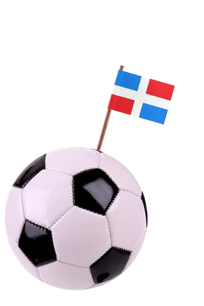 Skórzany lub piłki nożnej w Republice Dominikańskiej — Zdjęcie stockowe
