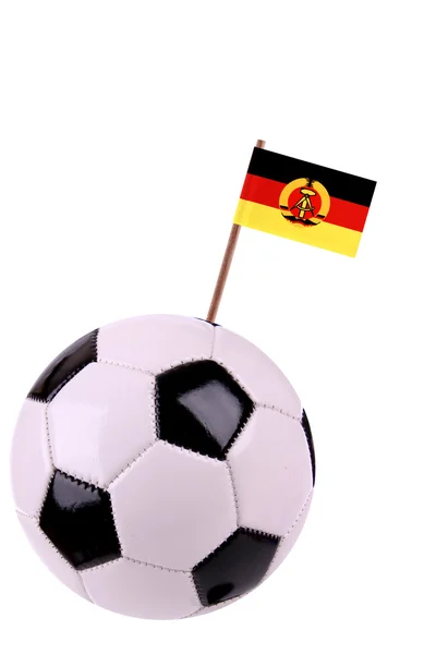 Soccerball or football in East Germany — Stock Photo, Image