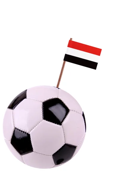 Soccerball or football in Egypt — Stock Photo, Image
