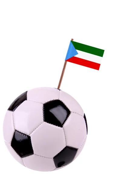 Soccerball or football in Equatorial Guinea — Stock Photo, Image