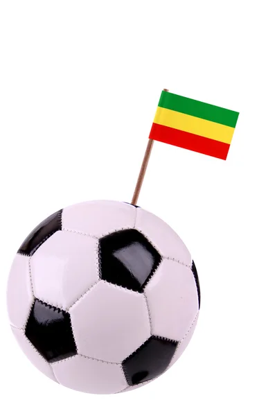 Skórzany lub piłki nożnej w Etiopii — Zdjęcie stockowe