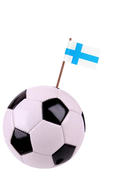 Skórzany lub piłki nożnej w Finlandii — Zdjęcie stockowe