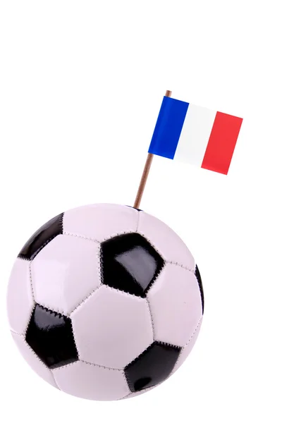 Soccerball or football in France — Stock Photo, Image
