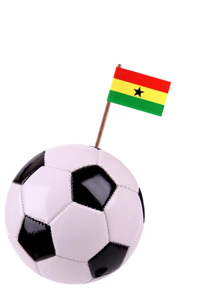 Skórzany lub piłki nożnej w Ghanie — Zdjęcie stockowe