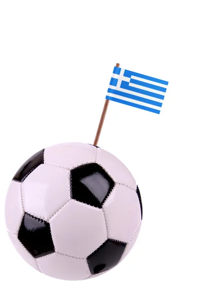 Skórzany lub piłki nożnej w Grecji — Zdjęcie stockowe