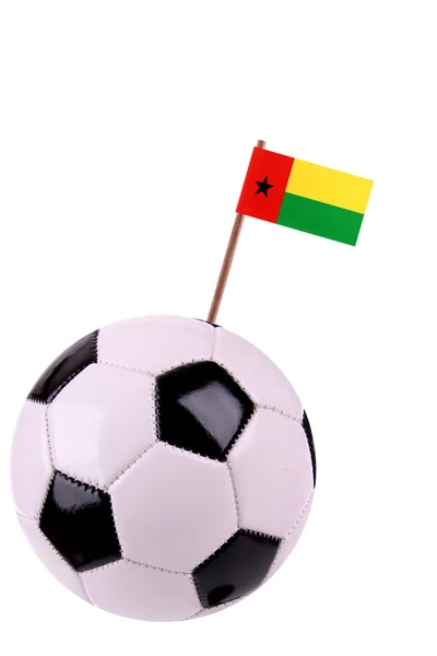 Soccerball 또는 기니 비사우에 축구 — 스톡 사진