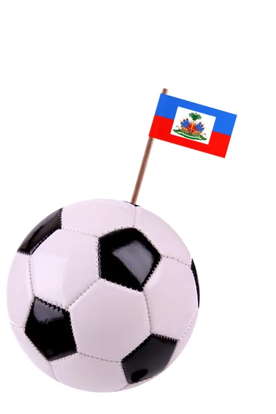 Soccerball or football in Haiti — Stock Photo, Image