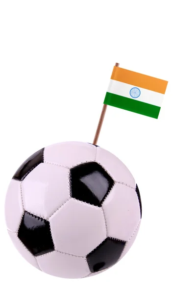 Soccerball nebo fotbalu v Indii — Stock fotografie