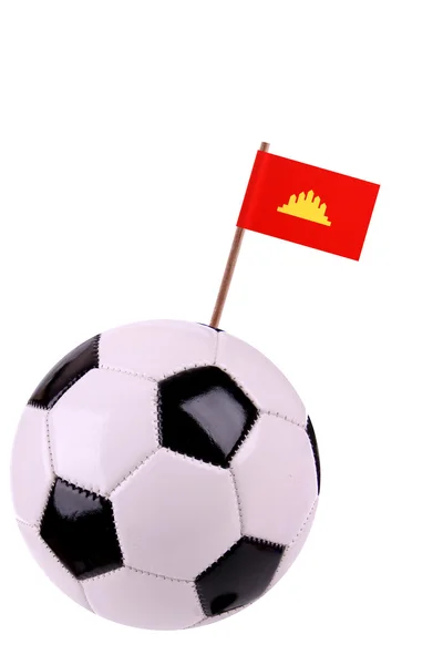Fútbol o fútbol en Kampucea — Foto de Stock