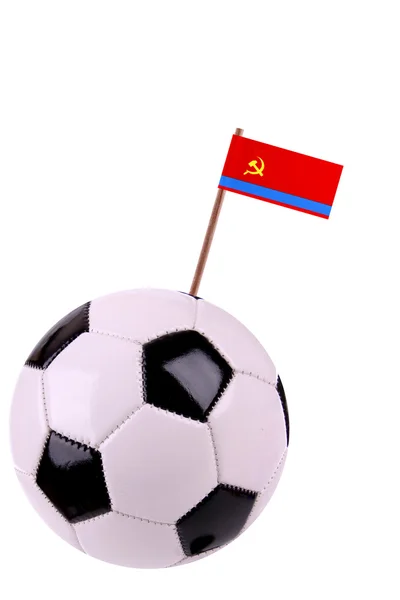 Soccerball of voetbal in kazakstan — Stockfoto