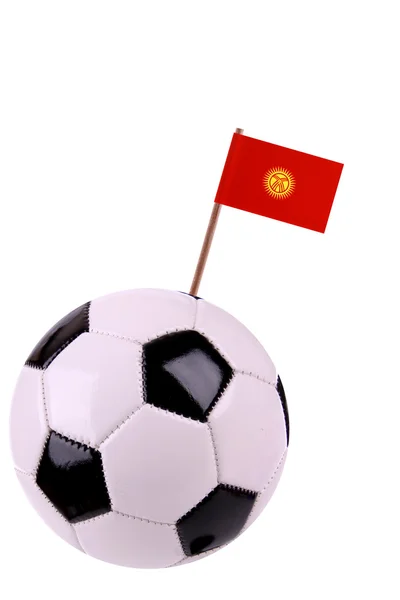 Soccerball nebo fotbalu v Kirgistán — Stock fotografie