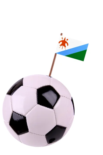 Soccerball nebo fotbalu v lesotho — Stock fotografie