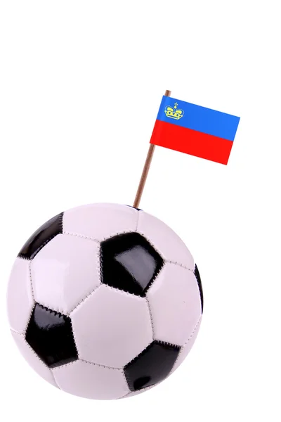 Soccerball or football in Liechtenstein — Stock Photo, Image
