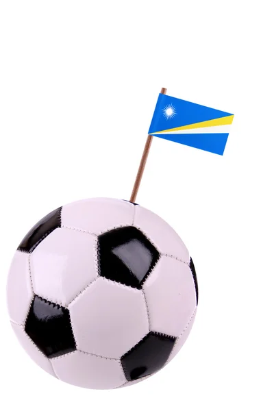Soccerball or football in Marshal Islands — Stock Photo, Image
