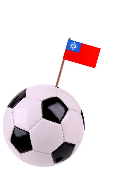 Soccerball or football in Myanmar — Stock Photo, Image