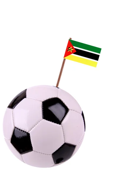 Soccerball or football in Mozambique — Stock Photo, Image