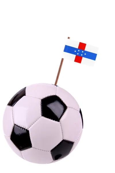 Soccerball nebo fotbalu v holandských Antil — Stock fotografie