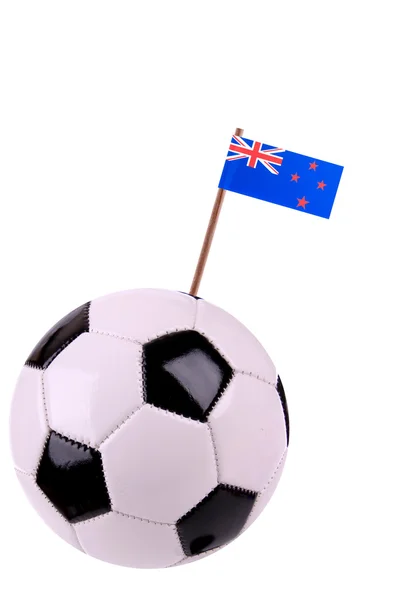 Skórzany lub piłki nożnej w Nowej Zelandii — Zdjęcie stockowe