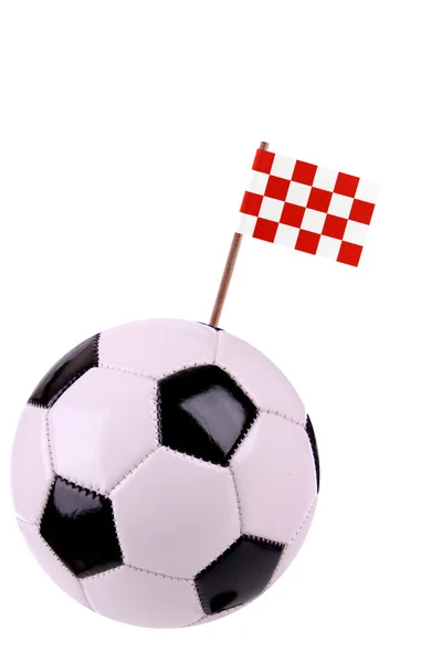 Skórzany lub piłki nożnej w Północnej Brabancji — Zdjęcie stockowe