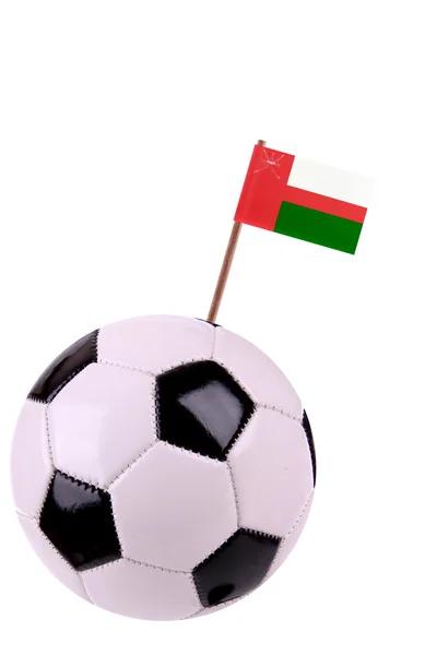 Skórzany lub piłki nożnej w oman — Zdjęcie stockowe