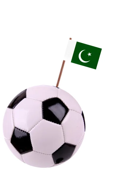 Soccerball or football in Pakistan — Stock Photo, Image