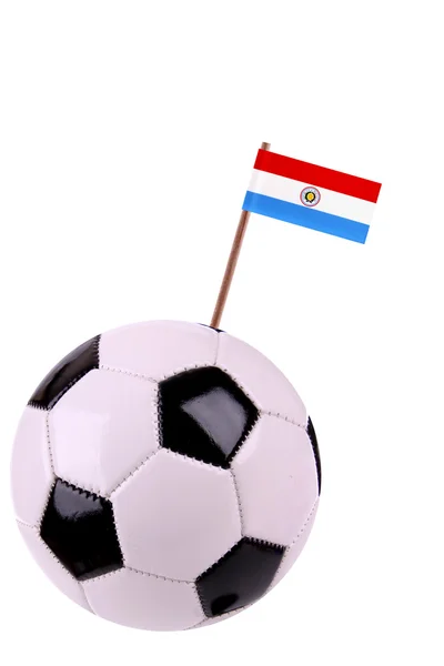 Skórzany lub piłki nożnej w Paragwaju — Zdjęcie stockowe