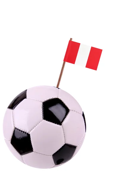 Soccerball or football in Peru — Stock Photo, Image