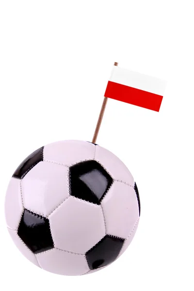 Soccerball eller fotboll i Polen — Stockfoto
