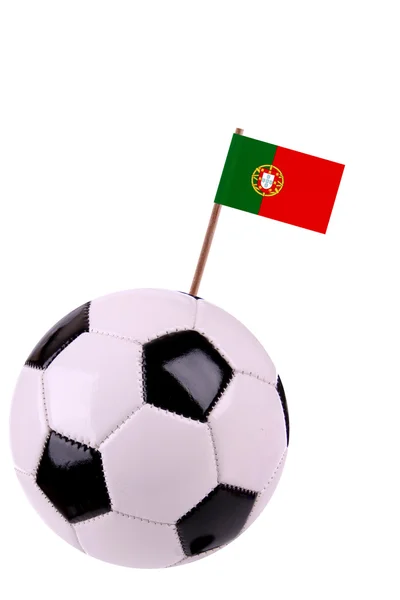 Soccerball eller fotboll i portugal — Stockfoto