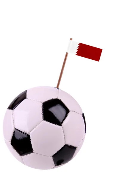 Soccerball of voetbal in quatar — Stockfoto