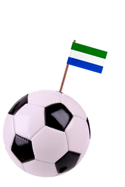 Skórzany lub piłki nożnej w sierra leone — Zdjęcie stockowe