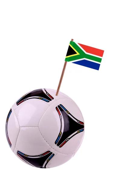 Soccerball or football in South Africa — Stock Photo, Image