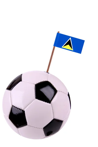Soccerball eller fotboll i st.lucia — Stockfoto