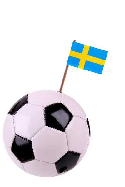 Soccerball nebo fotbalu ve Švédsku — Stock fotografie