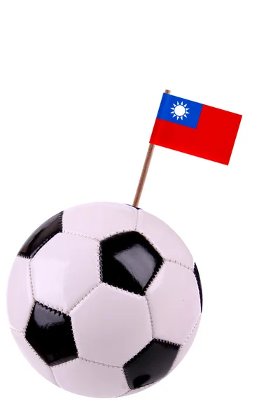 Soccerball of voetbal in taiwan — Stockfoto
