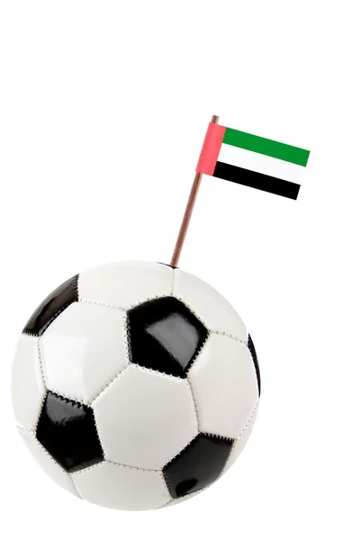 Skórzany lub piłki nożnej w Zjednoczonych Emiratach Arabskich — Zdjęcie stockowe