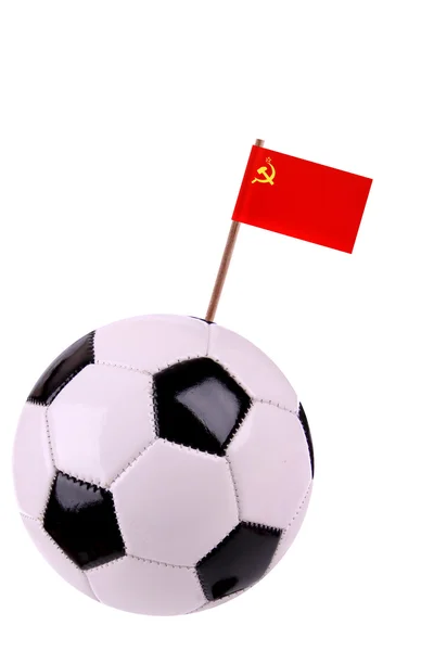 Skórzany lub piłki nożnej ZSRR — Zdjęcie stockowe