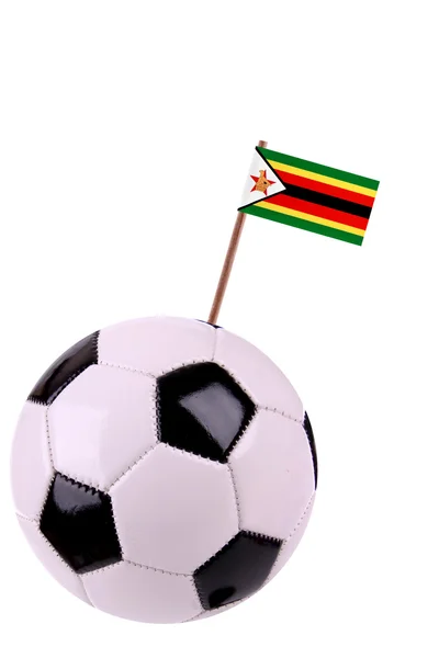 Soccerball of voetbal in zimbabwe — Stockfoto