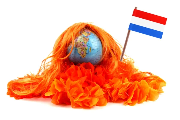 Fotboll galenskap av holland — Stockfoto