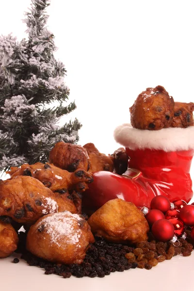 Dutch donuts called Oliebollen — Stock Photo, Image